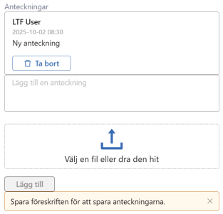 anteckning anteckning