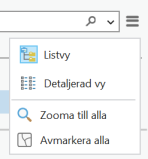 BAL sök meny