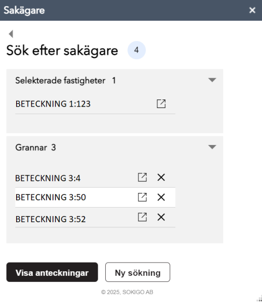 Sök fastighetsägare