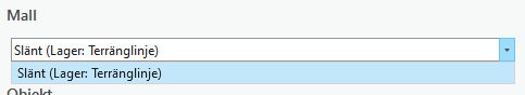 Filtrerad lista med mallar