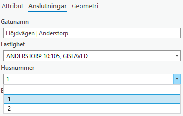 Koppla om en adress