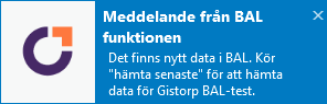 Nytt data i BAL Nytt data i BAL