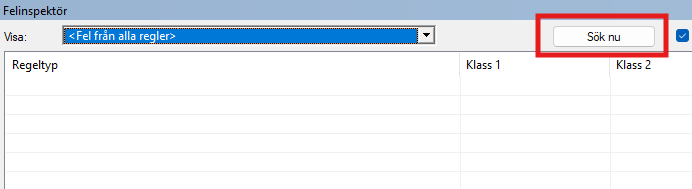 Sök nu  i Felinspektören