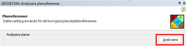 Analysera planreferenser