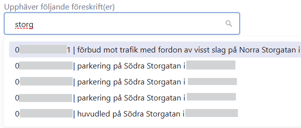 Upphäv föreskrift Upphäv föreskrift