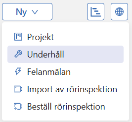 Nytt underhåll Nytt underhåll