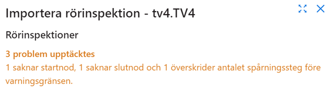 sammanstallning över fel sammanstallning över fel i importfilen