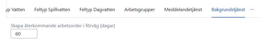 Inställningar > Bakgrundstjänst