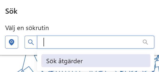 Sök åtgärder Sök åtgärder