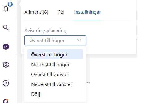 Inställningar Inställningar