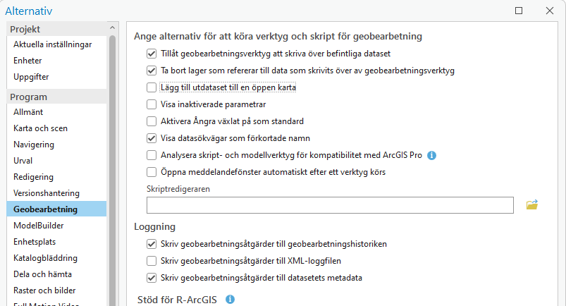 alternativ geobearbetning