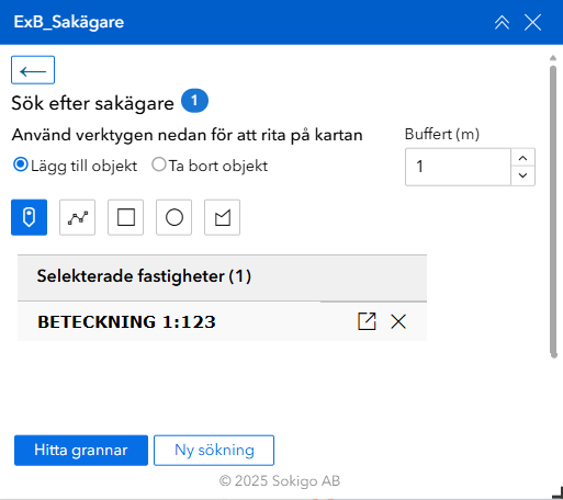 Område Fastighet steg1