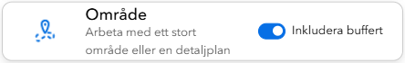 Område med buffert