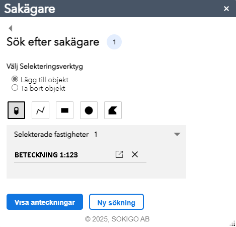 Område Fastighet steg1