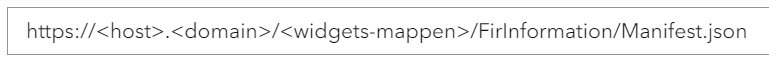 Manifest-URL exempel