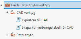 Gaida Datautbytesverktyg - CAD verktyg