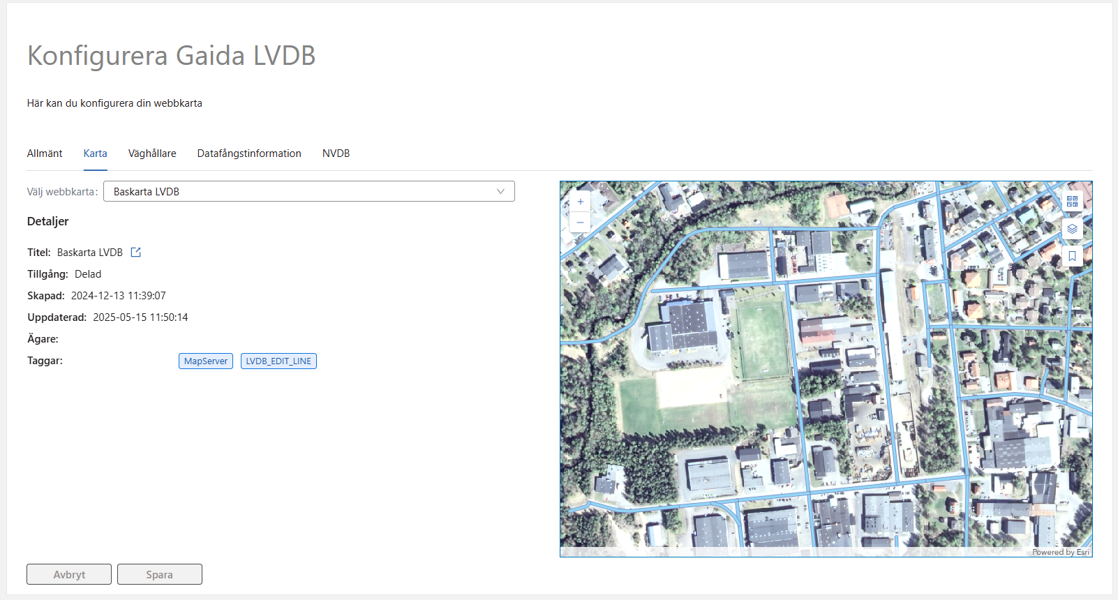 installningar > karta