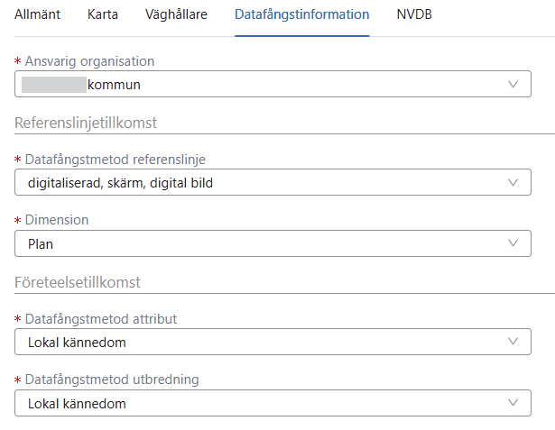 Inställningar > Datafångstinformation