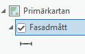 Fasadmått i Innehållsfönstret