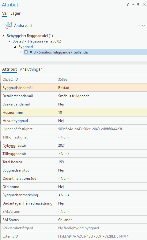 Attribut registerbyggnad