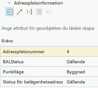 adress geoobjektsmall med attribut