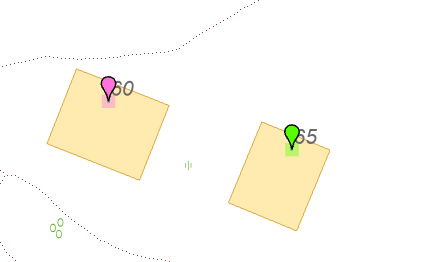 Adress skifta markering