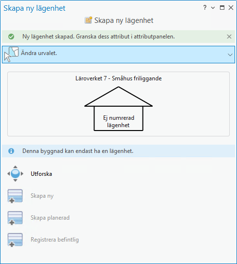 Skapa lägenhet klar