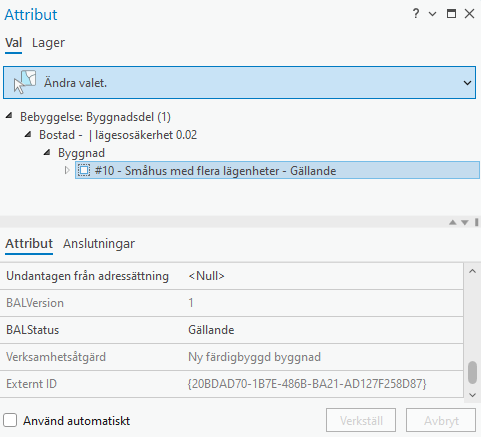 Attribut Registerbyggnad